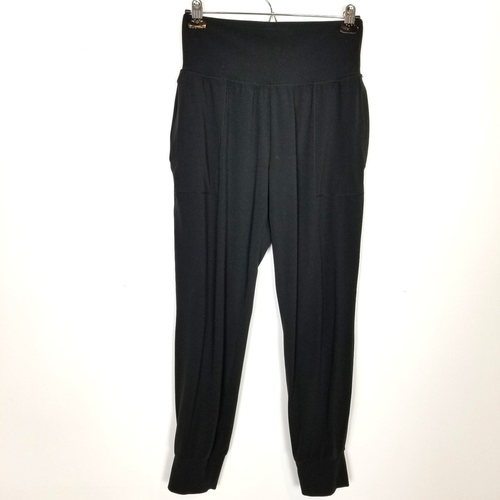 Athleta Women Salutation  Jogger Pants Sz S High Rise Black Athletic Pull On‎